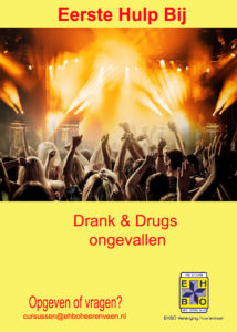 Flyer Drank @ Drugs EHBO Vereniging Heerenveen
