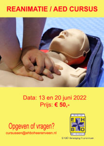 Flyer Reanimatie EHBO Vereniging Heerenveen